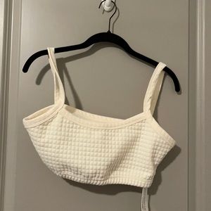 Quilted Cream Sweat Set